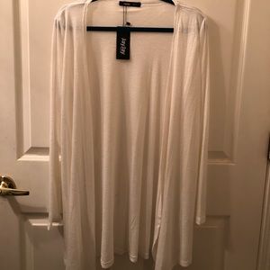 Simple White Cardigan